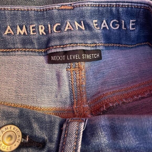 American eagle Ne(X)t level stretch.  Curvy highest rise jeggings sz 4 short - Picture 7 of 9